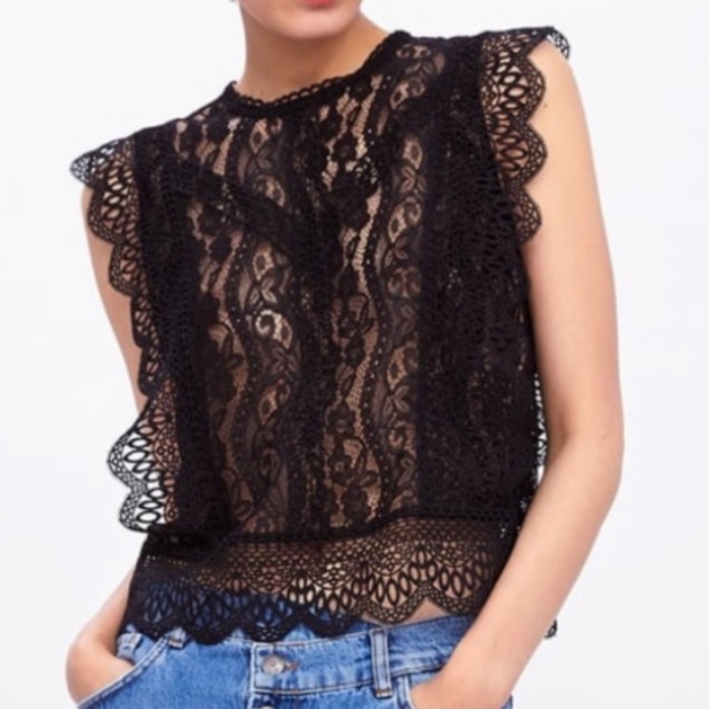 Zara lace top